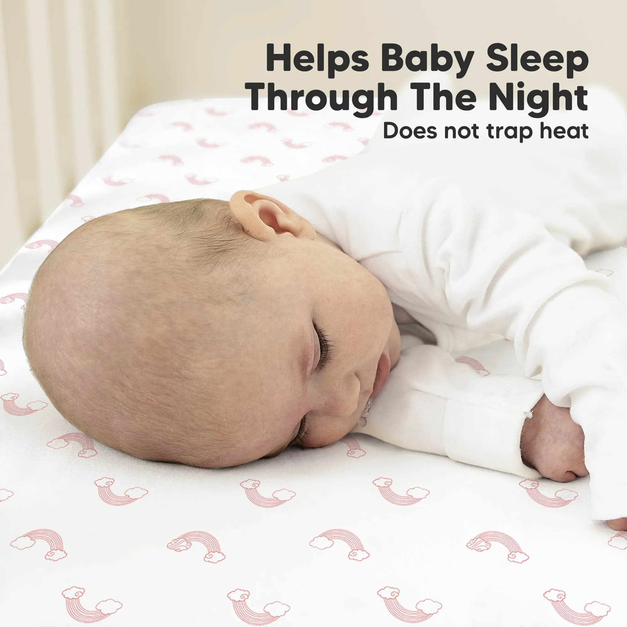 Soothe Fitted Crib Sheet (Dreamland)