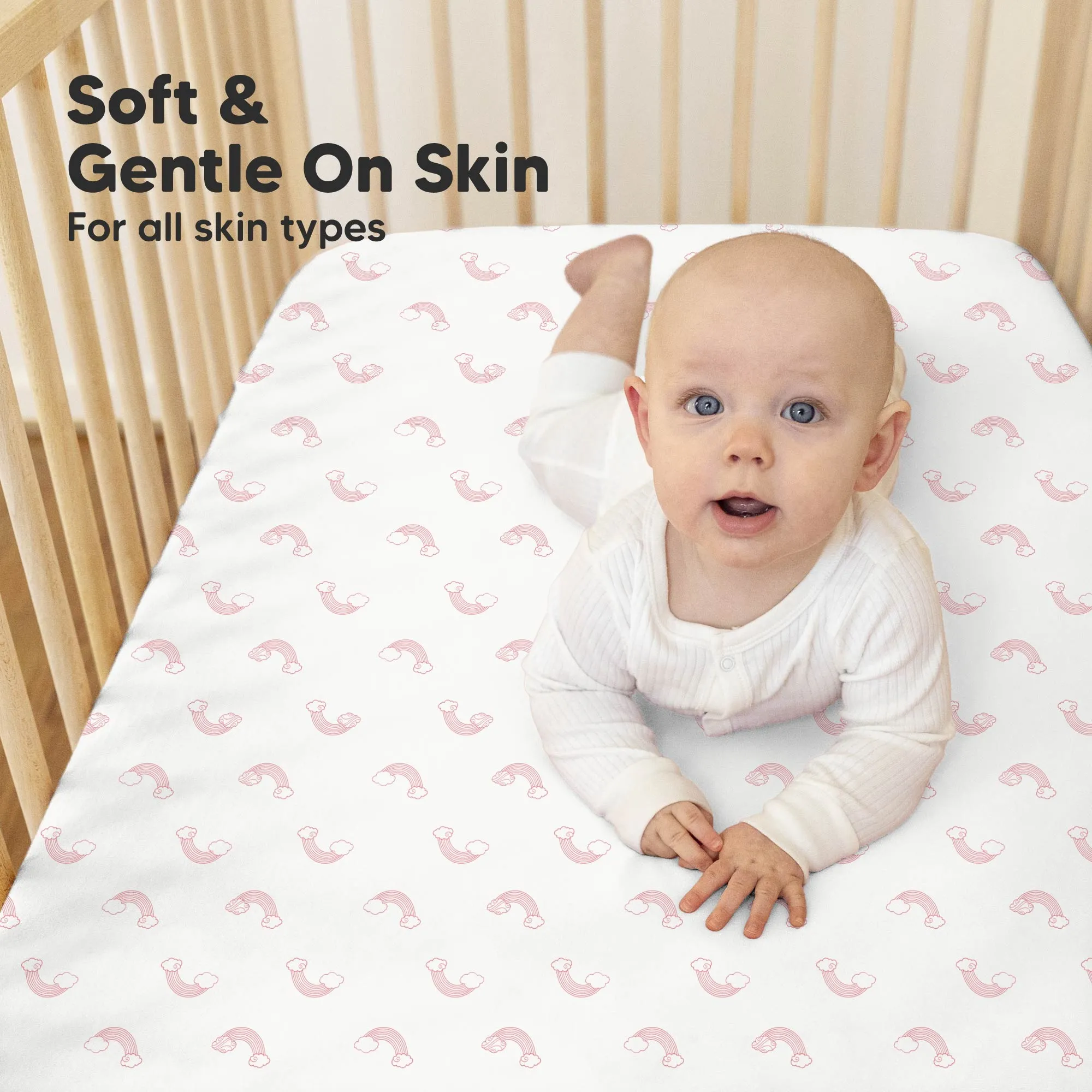 Soothe Fitted Crib Sheet (Dreamland)