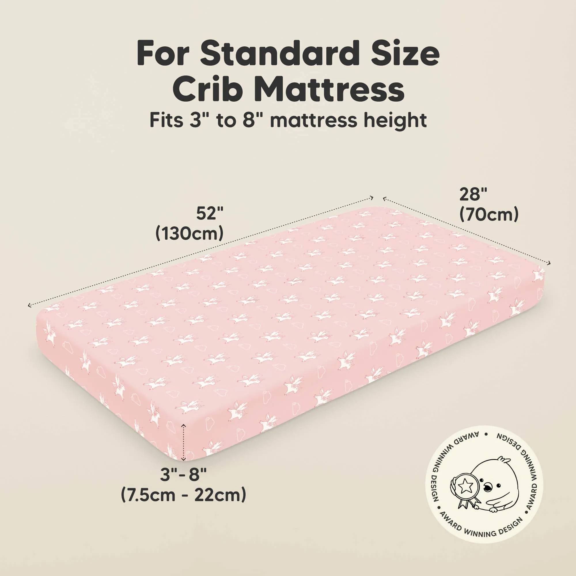 Soothe Fitted Crib Sheet (Dreamland)