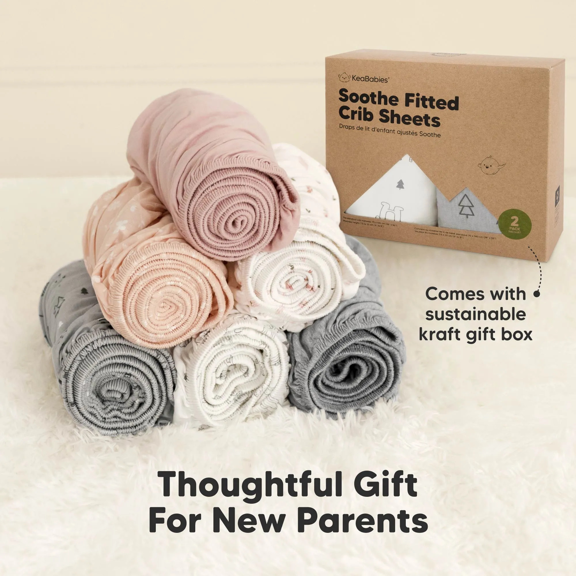 Soothe Fitted Crib Sheet (Dreamland)