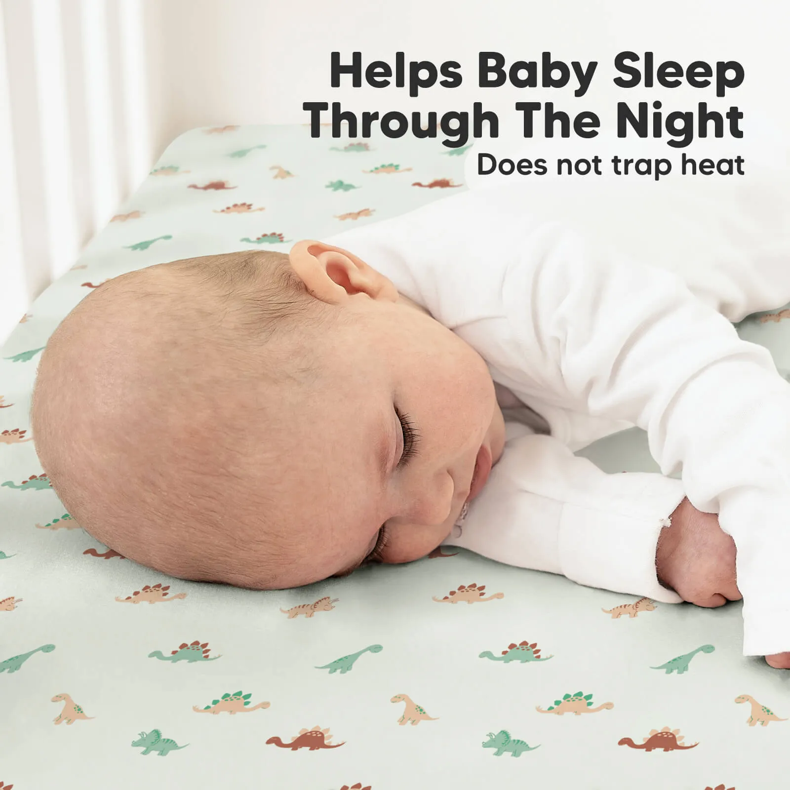 Soothe Fitted Crib Sheet (Roarsome)
