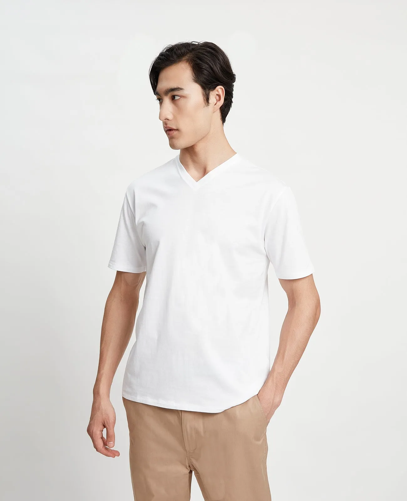 Supima V Neck Tee
