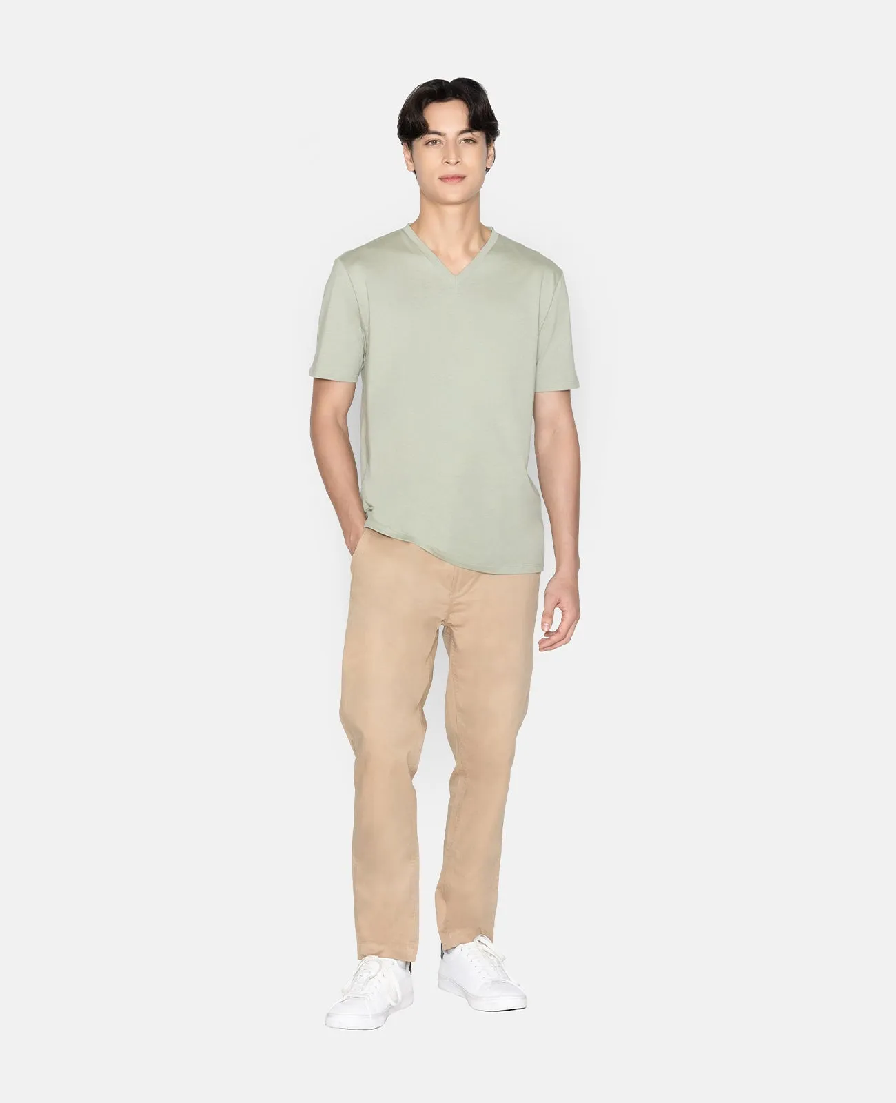 Supima V Neck Tee