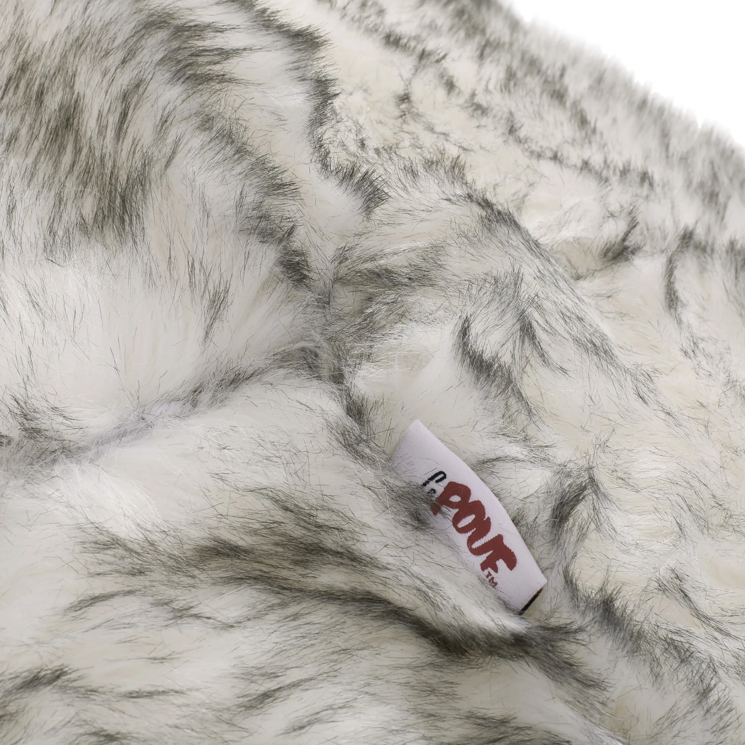 Terrell Schley Modern Glam 5 Foot Short Faux Fur Bean Bag