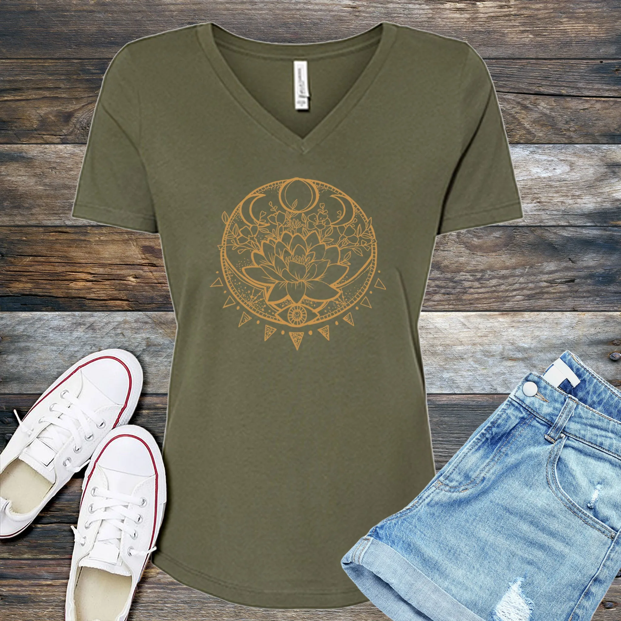 Third Eye Lotus V-Neck