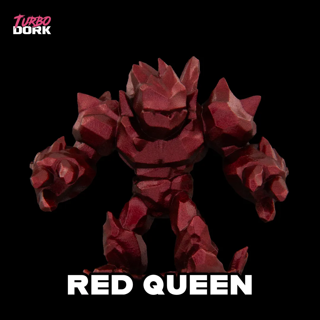 Turbo Dork: Red Queen Metallic Acrylic Paint - 22ml Bottle