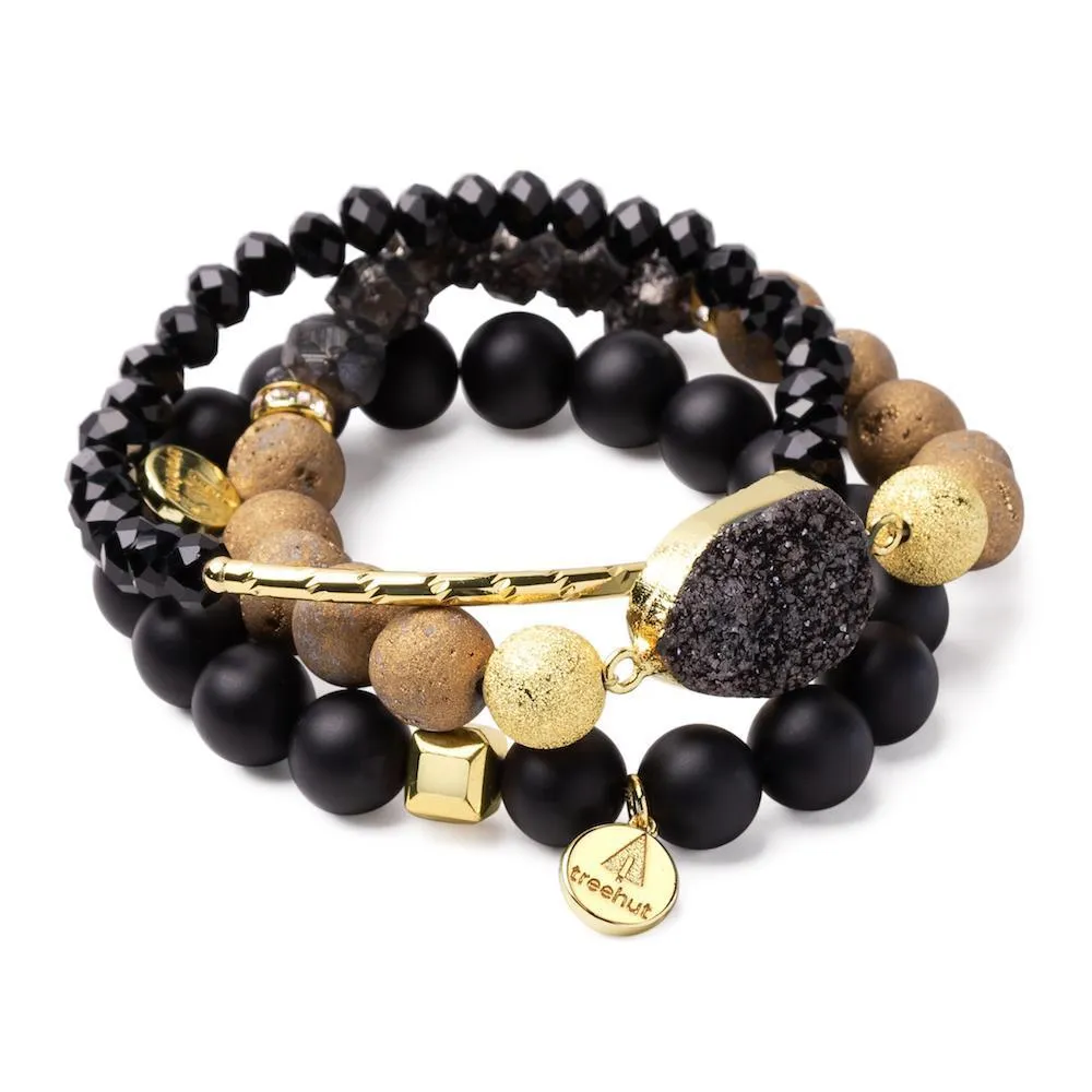 Vienna Black Crystal Bracelet