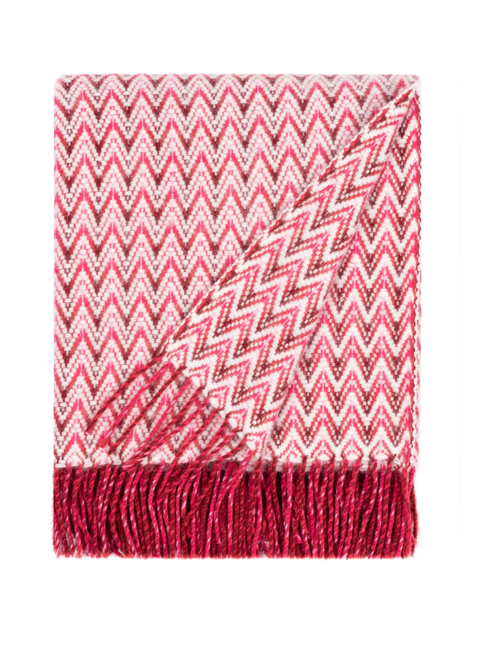Wave Wool Design blanket throw - Grey