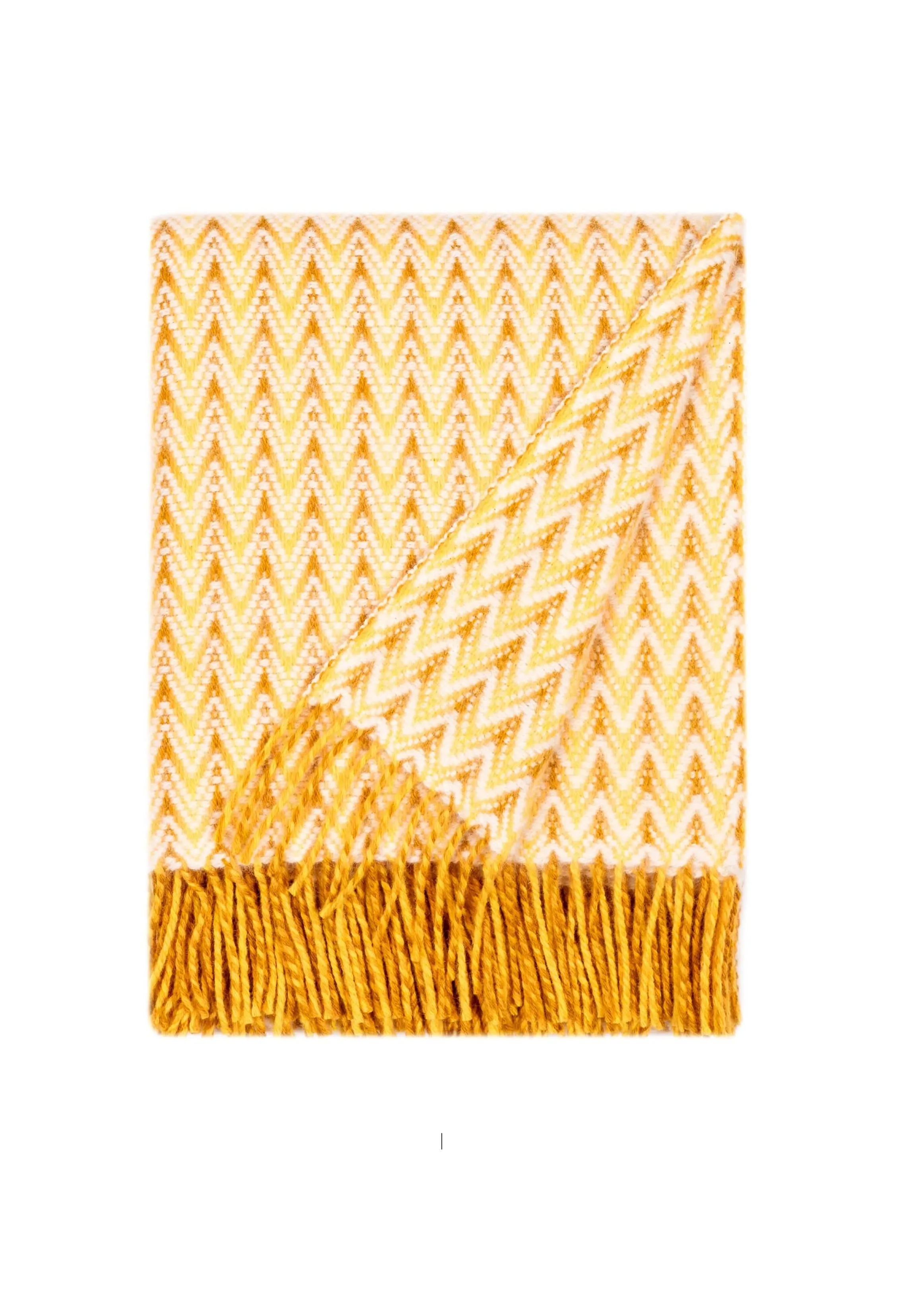 Wave Wool Design blanket throw - Grey